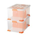(まとめ)サンカ 書類保管用ケース LLTCP-66-30CL2P 1セット(2個)【×3セット】 重たい文書も積み重ねて整理 収納 最大優れた耐久性 耐荷重 ...