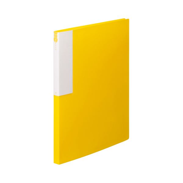(まとめ) TANOSEE クリヤーブック(クリアブック) A4タテ 24ポケット 背幅17mm イエロー 1セット(10冊) 【×10セット】 黄 透明なファ...