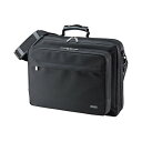 PC パソコン キャリングバッグ15.6型ワイド対応 ブラック BAG-U54BK2 1セット(3個) 黒 便利なオープンタイプのPC パソコン キャリングバッグ 15.6インチワイド対応で使いやすい ブラックカラーでスタイリッシュ 3個セットでお得 黒(2)
