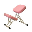 学習椅子 (イス チェア) /ワークチェア (イス 椅子) 【ピンク×ミルキーホワイト】 幅440mm 日本製 国産 折り畳み 金属 スチール パイプ 白 快適...
