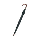 (まとめ)ハピラ 長傘ロングワンタッチ H-713BK 黒【×5セット】 ワンタッチで開く 黒の長傘ロングワンタッチが5本セットでお得