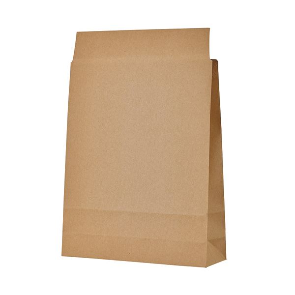 TANOSEE 宅配袋 小 茶封かんテープ付 1セット(400枚:100枚×4パック) 作業効率を最大化 便利な 封かんテープ付き 宅配袋 小サイズ 茶色 1セ...