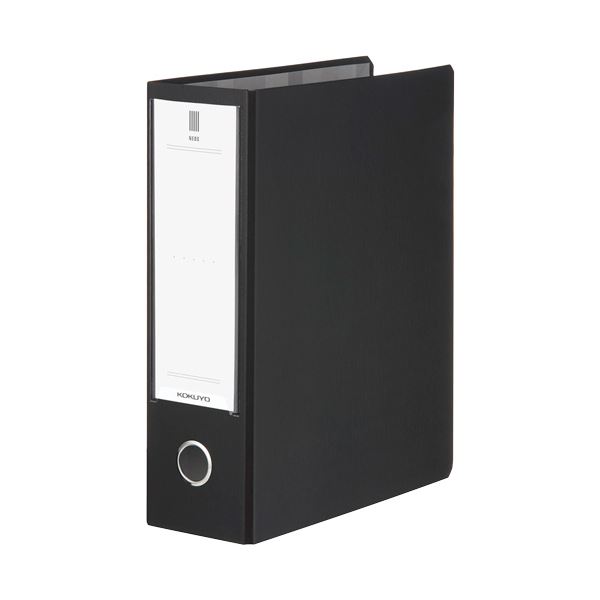 (まとめ) コクヨ チューブファイル(NEOS)A4タテ 800枚収容 80mmとじ 背幅95mm ブラック フ-NE680D 1冊 【×10セット】 黒 美し...