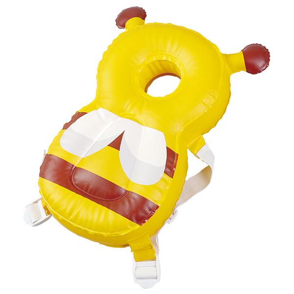 (まとめ) ごっつん防止クッション はち 【×5セット】 まとめて快適 ゴッツンから守るクッションはち