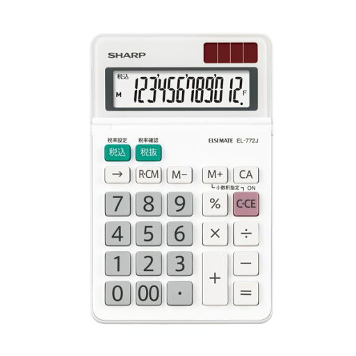 (まとめ) シャープ エルシーメイト電卓 12桁ミニナイスサイズ EL-772J-X 1台 【×10セット】 持ち運びに最適なスリムなデザインのエルシーメイト電卓 12桁のコンパクトなサイズで使いやすく、手のひらにも収まる 仕事や学校、旅行に最適なアイテム 10セットのお得なセット (まとめ) シャープ エルシーメイト電卓 12桁ミニナイスサイズ EL-772J-X 1台 【×10セット】 持ち運びに最適なスリムなデザインのエルシーメイト電卓 12桁のコンパクトなサイズで使いやすく、手のひらにも収まる 仕事や学校、旅行に最適なアイテム 10セットのお得なセット