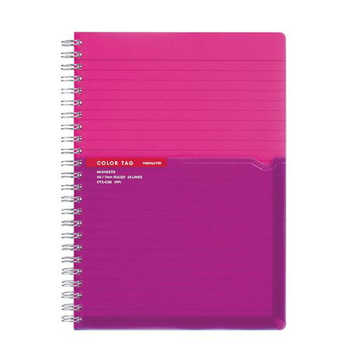 (まとめ) コクヨ ツインリングノート(カラータグ)Bi-COLOR A5 A罫 90枚 ピンク CTス-C30P 1冊 【×30セット】 鮮やかな2色の融合が魅力のツインリングノート 美しいカラータグ付きで使いやすさも抜群 A5サイズの広々としたスペースに90枚のページを収め、ピンクの鮮やか (まとめ) コクヨ ツインリングノート(カラータグ)Bi-COLOR A5 A罫 90枚 ピンク CTス-C30P 1冊 【×30セット】 鮮やかな2色の融合が魅力のツインリングノート 美しいカラータグ付きで使いやすさも抜群 A5サイズの広々としたスペースに90枚のページを収め、ピンクの鮮やか