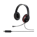 バッファロー 両耳ヘッドバンド式ヘッドセット USB 大型 大きい ドライバー搭載 ブラック BSHSHUS300BKZ 1個 黒 手軽に使えるUSB接続のヘッ...