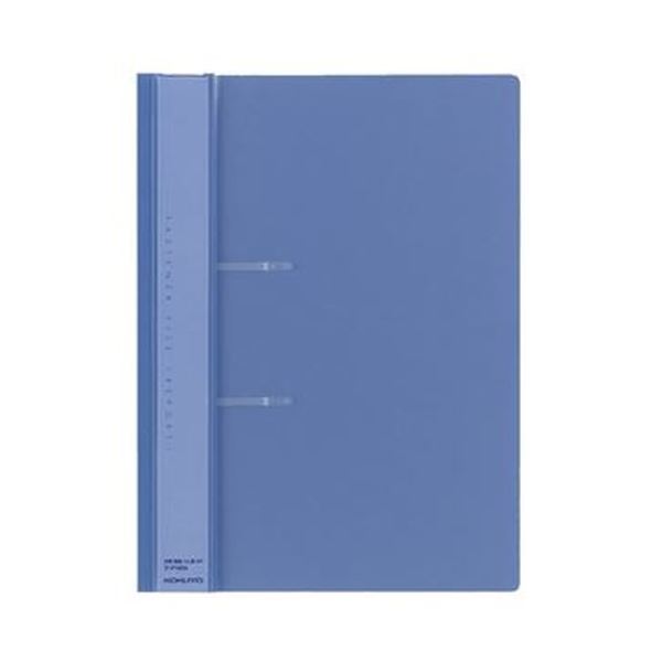 (まとめ)コクヨ ファスナーファイル(レポート)PP表紙 A4タテ 2穴 100枚収容 青 フ-P160B 1セット(20冊)【×3セット】 スムーズな開閉とク...