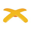 (まとめ) ライオン事務器 マグネットバー ペケピタクロスバータイプ 幅86×奥行86×高さ12mm オレンジ MB86X-1P 1個 【×30セット】 マグネ...