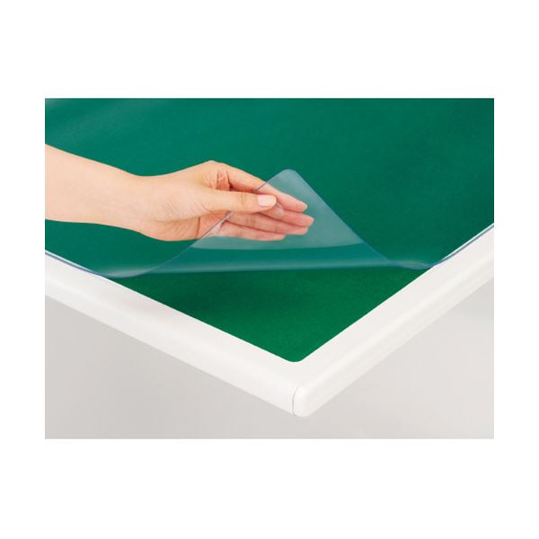 (まとめ)プラス あんしんデスク (テーブル 机) マットダブル(下敷付) 990×690mm DM-107AW 1枚【×3セット】 安心の素材で作られたデスク...