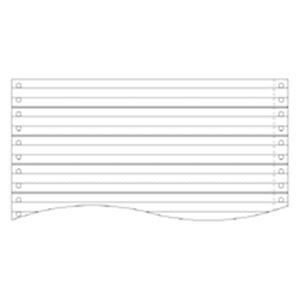 (まとめ) トッパンフォームズ ストックフォーム9×11インチ 1P ライン入 0913L1 1ケース(2000枚) 【×5セット】 グレーの刷色が特徴のスリー...