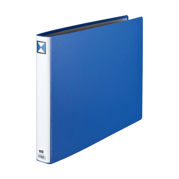 両開きパイプ式ファイル A3-E 30mmとじ 青 【×10セット】 青い両開きパイプ式ファイルA3-E 30mmとじ、10セットでお得 大容量 大型 で使いや...