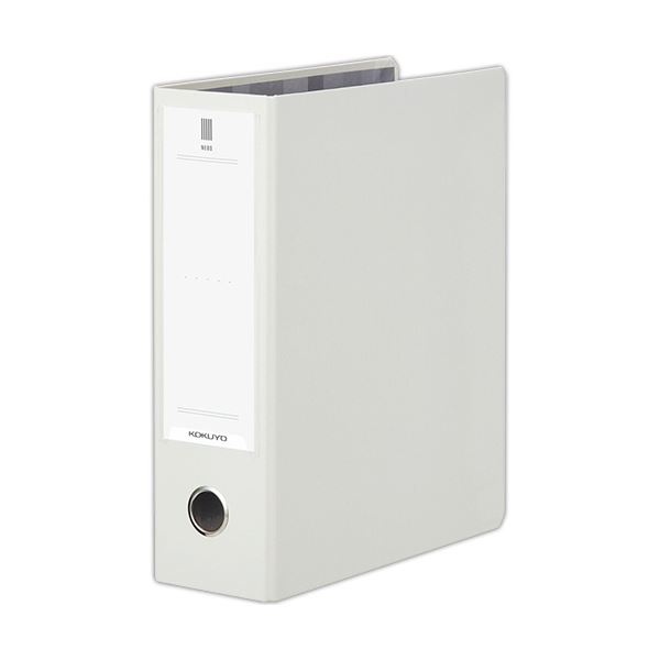(まとめ) コクヨ チューブファイル(NEOS)A4タテ 800枚収容 80mmとじ 背幅95mm オフホワイト フ-NE680W 1冊 【×10セット】 白 ...