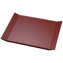 9寸 折皿/和食器 【吟朱全面塗 A】 272×213×17mm 日本製 国産 〔和食 レストラン 居酒屋 店舗 お店〕 和の美食を彩る、折皿の極み 飲食店にも...