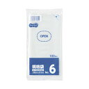 (まとめ)TANOSEE 規格袋 6号0.03×100×210mm 1パック(100枚)【×50セット】 超薄0.03mm 透明な規格袋が100枚入った大容量 ...