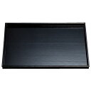 尺1 長手千筋盆/トレー 【黒 木】 334mm×242mm×19mm 木製 日本製 国産 〔和食 レストラン 居酒屋 店舗 お店〕 和風の天然木製トレイ 職人...