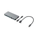 USB Type-C ドッキングハブ USB-3TCH13S2 USB Type-Cポートを搭載し、VGA、HDMI、LANポート、カードリーダーも搭載した便利...