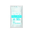 (まとめ) オルディ ポリバッグビジネス 90L 0.05mm 透明 10枚入 【×10セット】 使いやすくて柔軟性抜群 透明な90Lポリバッグ10枚セット ビ...