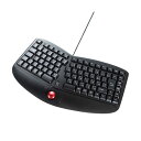 エルゴノミクスキーボード トラックボール付き ブラック SKB-ERG5BK 1台 黒 手に馴染むエルゴノミクスデザインのキーボードが、快適なトラックボールと融合 疲れ知らずのタイピングを実現するブラックビースト 黒(2)