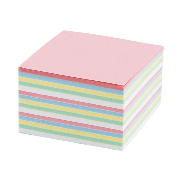 (まとめ) プロモスティックジャパン どこからでもふせん 50×50mm 混色5色 TAF-09-008 1冊 【×30セット】 色とりどりのメモ・付箋・紙製品...