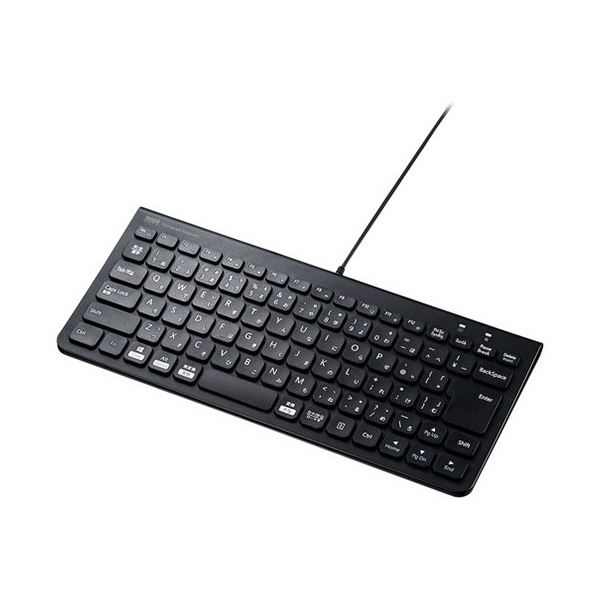 USBスリムキーボード ブラック SKB-SL32BK 1台 黒 省スペースでスタイリッシュなデザインのUSBキーボード 薄型&コンパクトなパンタグラフ式で、使いやすさと快適さを追求しました ブラックカラーで高級感も演出 サンワサプライのUSBスリムキーボード、あなたのパソコンラ