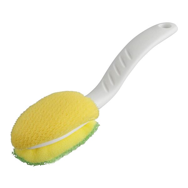 〔240個セット〕 洗濯ブラシ 襟首・袖口洗いブラシ 約5×3×高さ19cm ソフト面・ハード面 両面使用可 トレピカ 洗濯用品 汚れを徹底的に落とす 驚きの洗...