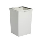 ダストボックス ゴミ箱 #90 本体のみ 単品 容量:88L ポリプロピレン 蓋別売 エコン インテリア雑貨 生活用品 カラーコーディネートが簡単 見やすいオフホワイトの分別ゴミ箱 蓋は別売り エコン ダストボックス #90 本体のみ 容量88Lのポリプロピレン製 店舗やオフィス、施(3)