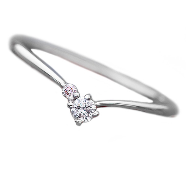 ダイヤモンド リング ダイヤ ピンクダイヤ 合計0.06ct 8号 プラチナ Pt950 V字モチーフ 指輪 ダイヤリング 鑑別カード付き 輝くプラチナの輪舞曲 ダイヤモンドの輝きが煌めく、愛らしいピンクダイヤが踊る 0.06ctの輝きが指先に響く、美しいV字モチーフの指輪 鑑別カード付