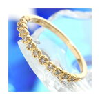 K18 ダイヤリング 指輪 エタニティリング 11号 輝き溢れる18金の永遠の愛を象徴する、ダイヤモンドエンブレムの輝きが魅力の指輪 ダイヤモンドリング K18 ダイヤリング 指輪 エタニティリング 11号