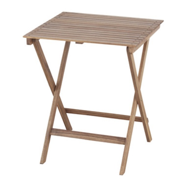 折りたたみ式テーブル 机 【Byron】バイロン 木製(アカシア/オイル仕上) 正方形 木目調 NX-902