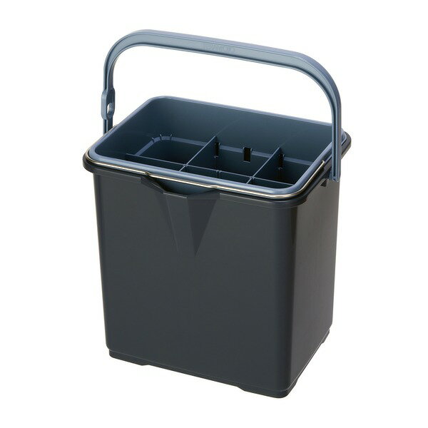 仕切付き バケツ II グレー 目盛り付 掃除用品 清掃用品 生活雑貨 日用品 テラモト 多様な整理 収納 スタイルに適応可能な、仕切り付きのグレー色バケツ 目盛り付きで使いやすく、掃除や清掃に最適な生活雑貨 使い勝手抜群の日用品、テラモトの新たなるバケツII