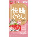 (まとめ)マルカン 快腸ぐらし ハムスターのぴゅーれ 鶏ささみ&いちご 3g×10本 ハムスターフード 【10セット】 ハムスターの健康をサポートするフード 鶏...