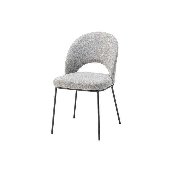 チェア (イス 椅子) ライトグレー 組立品 組み立て式のグレイシャインチェア (イス 椅子) スタイリッシュなグレーの輝きと快適な座り心地 お部屋に上質なアクセントを与える洗練されたデザイン 移動も簡単 リラックスタイムを格上げするチェア