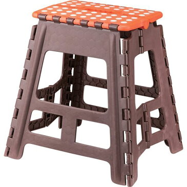 踏み台(クラフタースツール イス バーチェア 椅子 カウンターチェア L) 折りたたみ式 高さ39cm FKF-622OR オレンジ