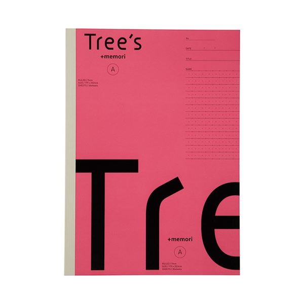 楽天株式会社夢の小屋（まとめ）日本ノート Tree s B5 Pメモリ A罫30枚ピンク （×30セット） ピンク色の30枚入りメモリー、日本ノートのTree s B5サイズ 思い出を刻む、あなたのパートナー