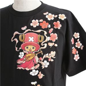 むかしむかし ワンピースコレクション 和柄半袖Tシャツ S-2441/チョッパー弁財天 黒M