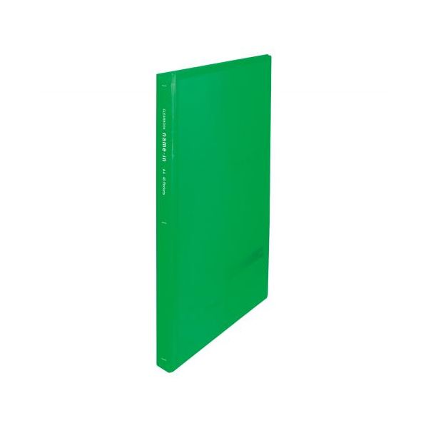 （まとめ） ビュートンジャパン クリヤーブックネームイン 40ポケット ライトグリーン A4判タテ型 【×5セット】 緑 40ポケット整理 収納 可能なA4サイズのクリアファイル ライトグリーンのカバーが爽やかな印象を与えます ネームイン機能で中身を簡単に識別でき、使いやす