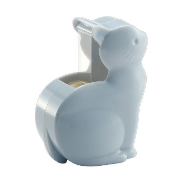 (まとめ）ニチバン セロテープ ねこカッター15mm×8m ブルーグレー CT-15NEBG 1個【×30セット】 青 人気の動物がテープカッターに 愛らしいねこデザインのセロテープ、15mm×8mのブルーグレー 使いやすくて可愛い、みんなに愛されるアイテムです 30個セットでお得にGET 青