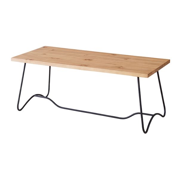 ローテーブル 机 低い ロータイプ センターテーブル センターテーブル 幅100cm ミディアムブラウン 木製 アイアン LEIGHTON レイトン コーヒーテーブル リビング 茶 便利な木製アイアンテーブ…