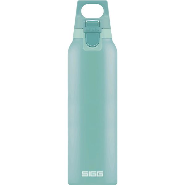 SIGG ステンレス製ボトル ホット＆コールド ワン ルシッド（グレーシャ 0．5L） 透明な灰色の0.5L容量のSIGGステンレス製ボトル、温かいものも冷たいものも楽しめるホット＆コールドワン、あなたの日常を彩る最高の相棒