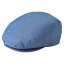 ダンガリーハンチング帽子 ブルー KMCH2960-2 青 ブルーのダンガリーハンチング帽子が、エプロンや小物との組み合わせでカジュアルにもスタイリッシュに オシャレなアイテムとして、あなたのスタイルを引き立てる デニム調ハンチングキャップ ブルー 青
