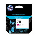 (まとめ) HP711 インクカートリッジ マゼンタ 29ml 染料系 CZ131A 1個 【×3セット】 鮮やかな色彩を極める 驚異の染料系インクカートリッジ...