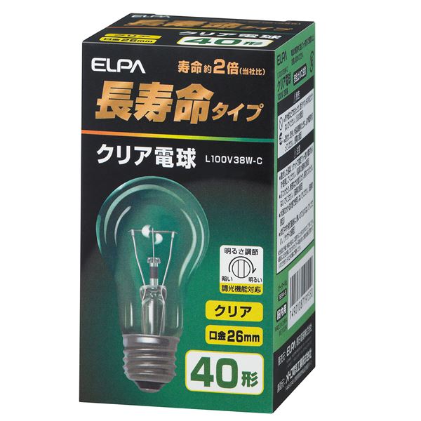 全品送料無料 業務用セット Elpa 長寿命クリア電球40w形e26 L100v38w C 35セット まとめ買いお得セット家電電球 その他の電球 高い素材人気殺到