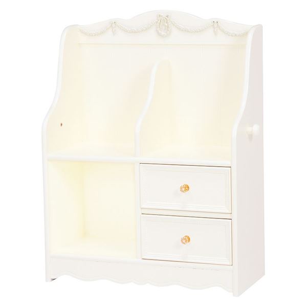 ランドセルラック ランドセル用 ランドセル入れ 整理 収納 棚 幅68.5cm ホワイト 木製 引き出し整理 収納付き 子供部屋家具 白 子どものお部屋をスッキリ整理 収納 木製のマルチラックで本も小物も一気に片付ける 幅68.5cmのホワイトカラーがお部屋に明るさをプラス 引き出