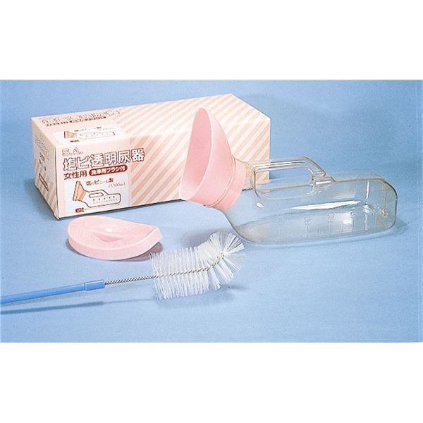 (まとめ)浅井商事 尿器 SA塩ビ透明尿器 女性 100231 透明で使いやすい 女性のためのSA塩ビ尿器セット お得な3セットでお届けします