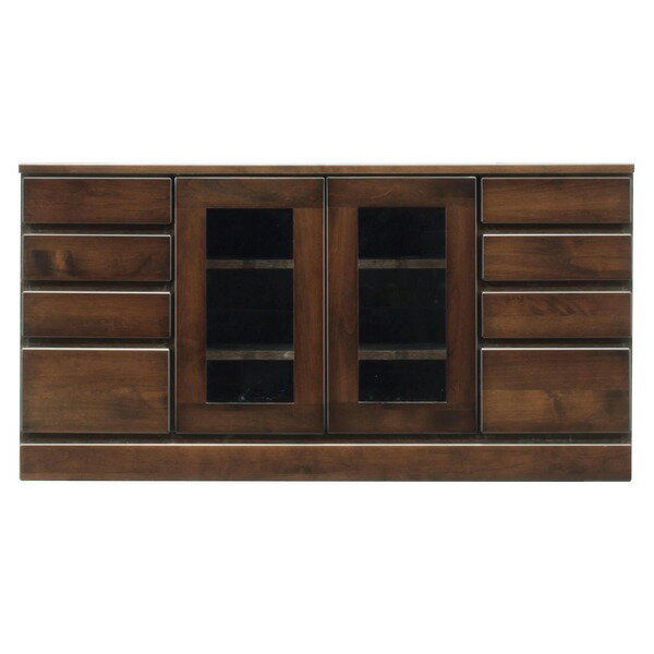 ローボード テレビ台 4段 約幅120cm ダークブラウン 木製 扉整理 収納付き 日本製 国産 リビング ダイニング 完成品 開梱設置 茶 120cm幅の国産 テレビボード テレビ台 TVボード ダークブラウンカラーでおしゃれなリビングやダイニングに 整理 収納 棚付き (置き台 置き場