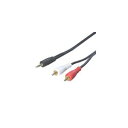 (まとめ)変換名人 オーディオケーブル(3.5mm→RCA)1.8m R35-18G【×10セット】