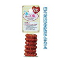 水に濡れてもOK スプリングヘアゴム6個入(茶) 【12個セット】 27-293