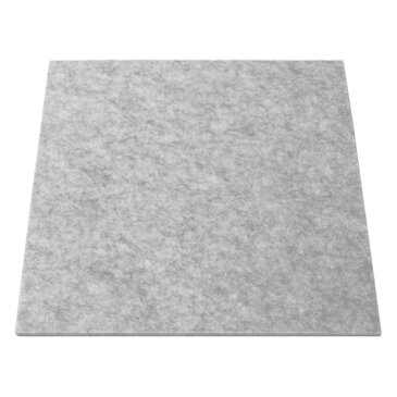 【単品】 スタンダード吸音パネル/防音フェルトボード500角 【床用/50×50cm グレー】 滑止め加工付き 簡単カット