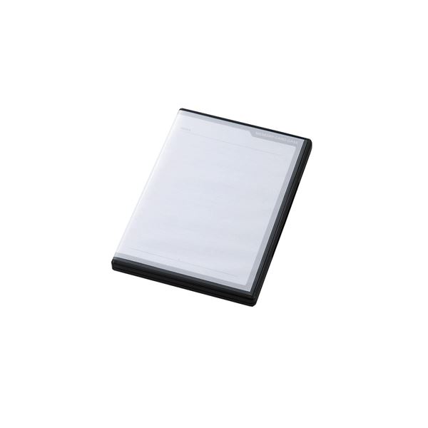 （まとめ）エレコム SDカードケース/トールケースタイプ/SD36枚+microSD36枚収納/インデックスカード/インデックスジャケット/ナンバリングシール/ブラック CMC-SDCDC02BK 黒
